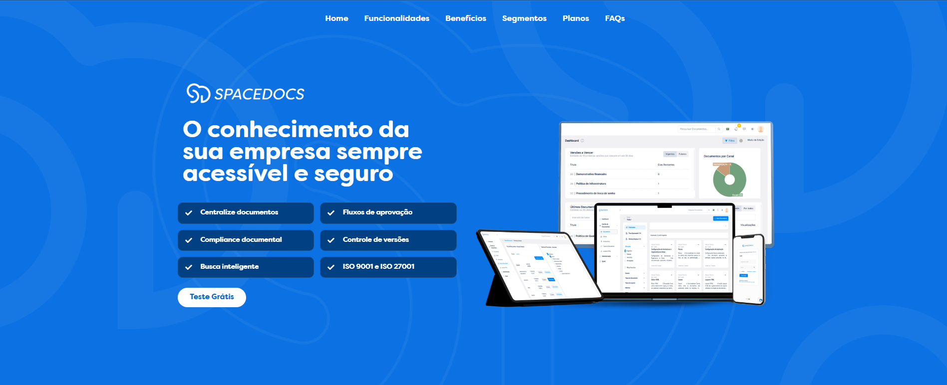 Landing page Spacedocs